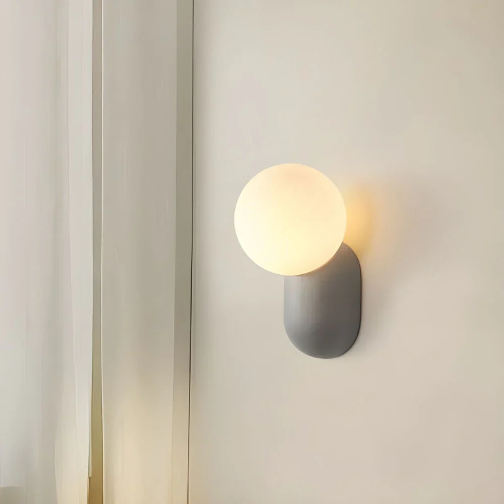 Luma Nordic Glass Orb Wandlamp