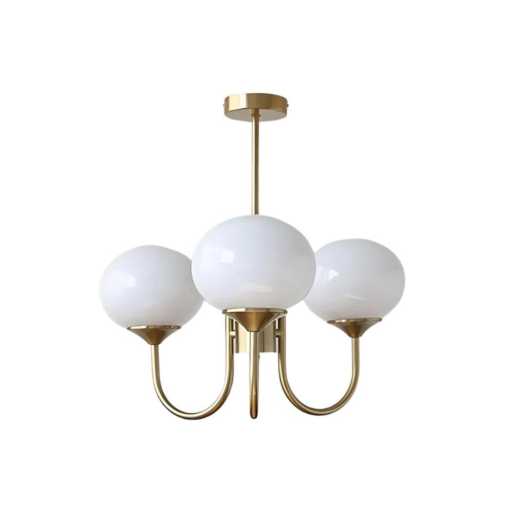 Marshmallow Moderne Glazen Bollen Kroonluchter