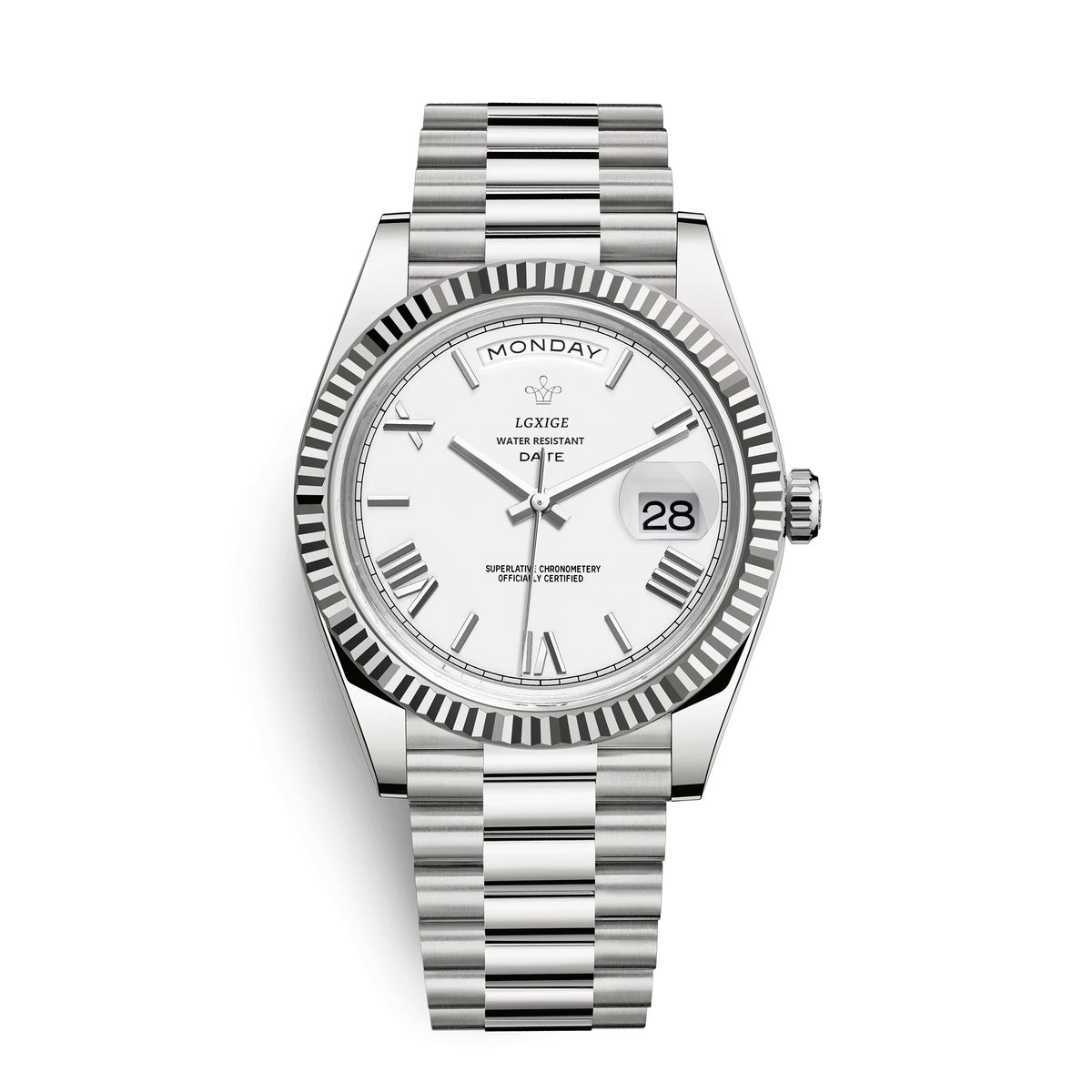 Herenhorloge – Elegant ontwerp met dag- en datumweergave