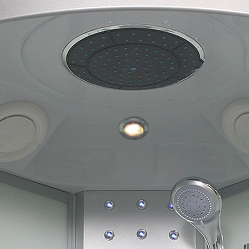 Dubbele Schuif Douchecabine Ronde Douchecabine met Licht en Handdoekrek