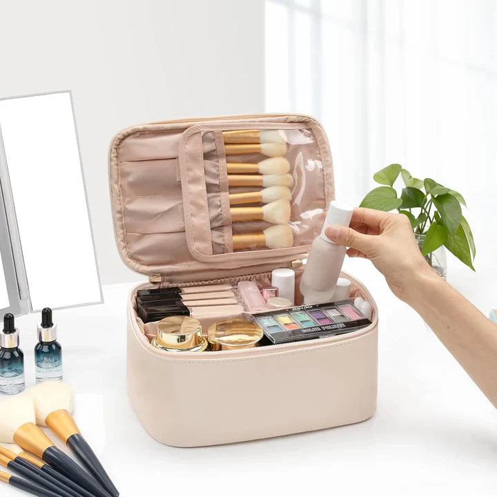 Skanto | Praktische make-up organizer voor reizen | Met vakken en scheidingswanden