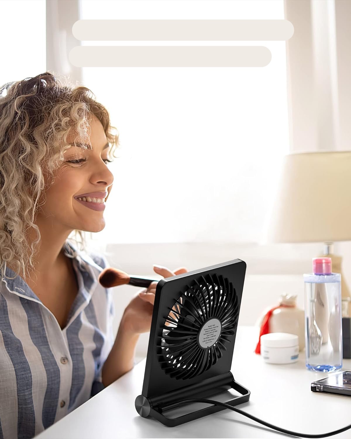 QuietBreeze - Ultra-stille compacte tafelventilator