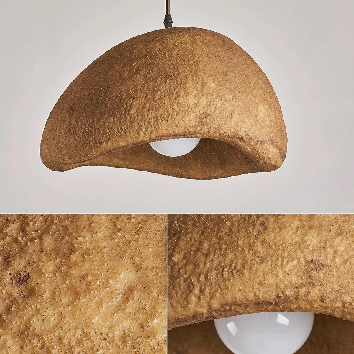 Wabi-Sabi Koffie Cloud Japandi Hars Hanglamp