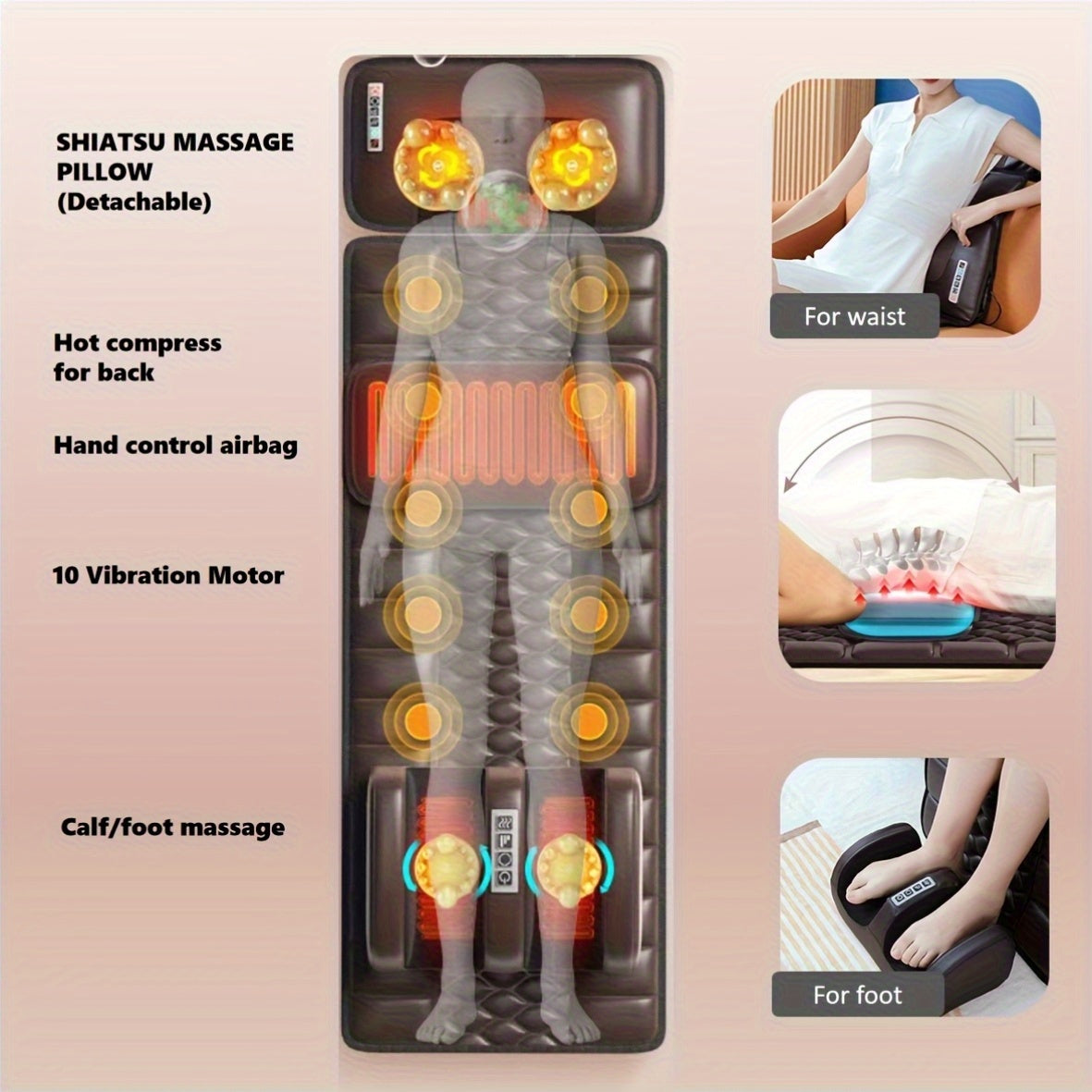 Massage Matras met Volledige Lichaamsmassage – Comfort en Ontspanning in Eén