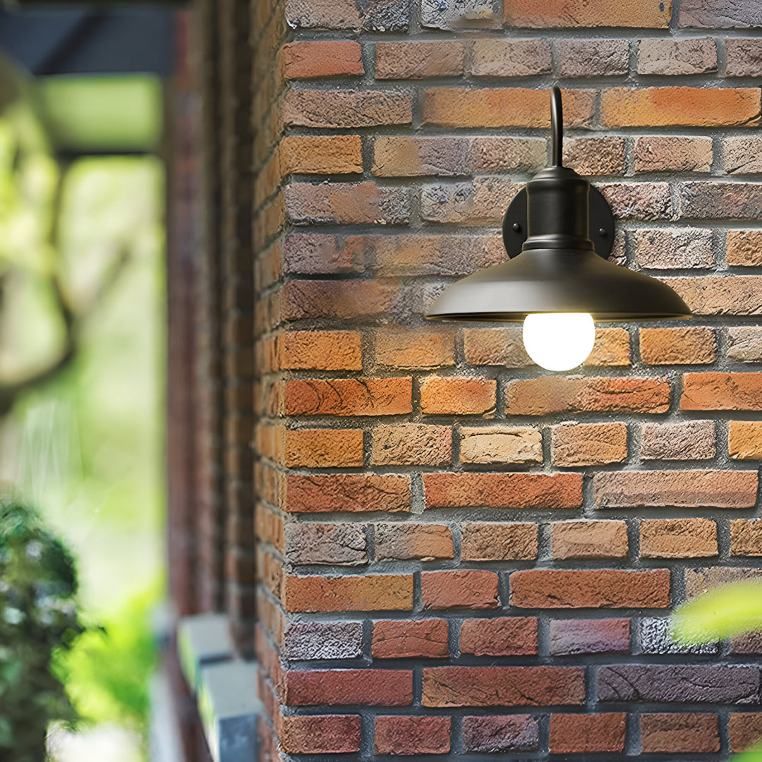 Industriële Komvormige IJzeren Buiten Wandlamp