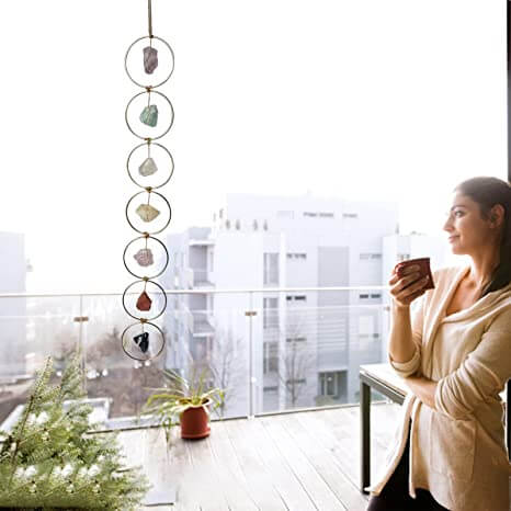7 Chakra Edelsteen wanddecoratie