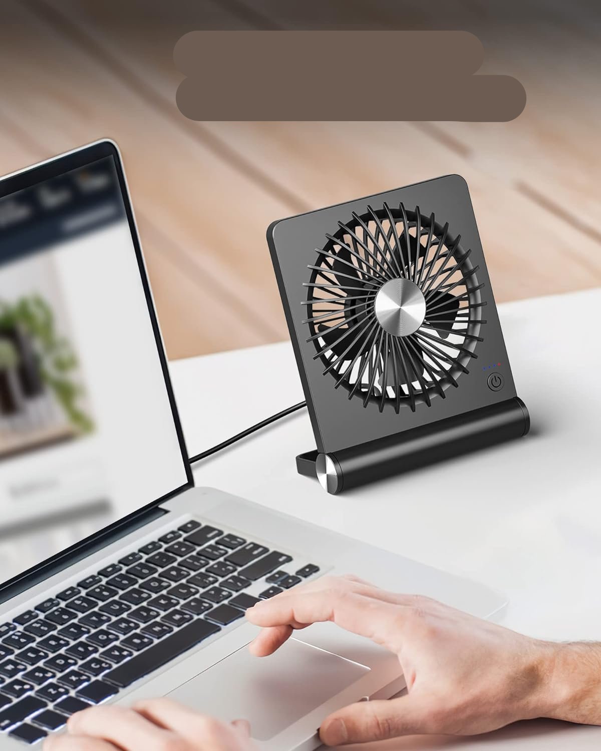 QuietBreeze - Ultra-stille compacte tafelventilator