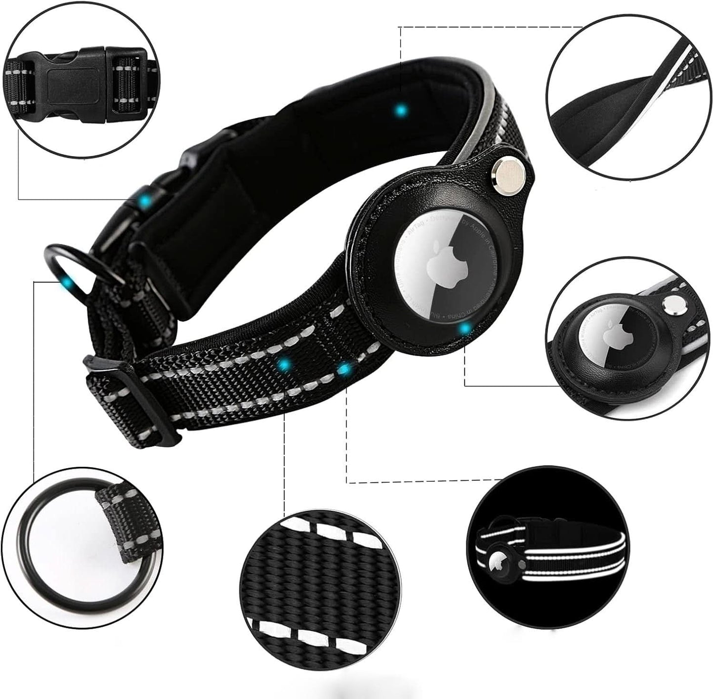 LEAZO - Locatietag Hondhalsband