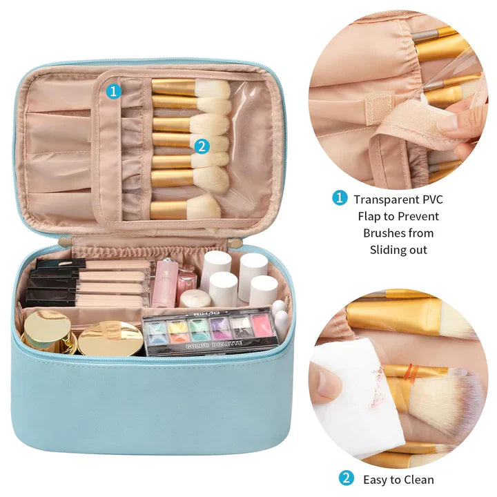 Skanto | Praktische make-up organizer voor reizen | Met vakken en scheidingswanden