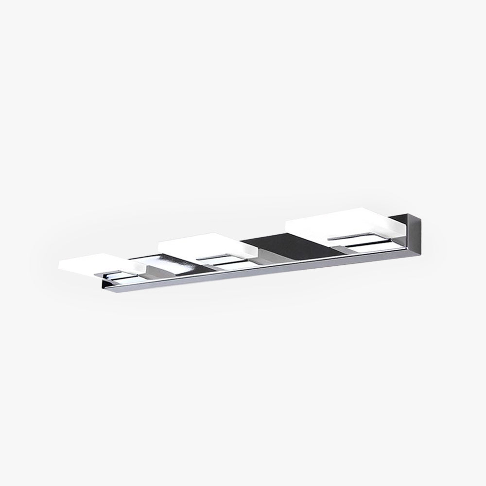 Arisha Design LED Wandlamp Vierkant Modern Metaal/Acryl Zilver Badkamer