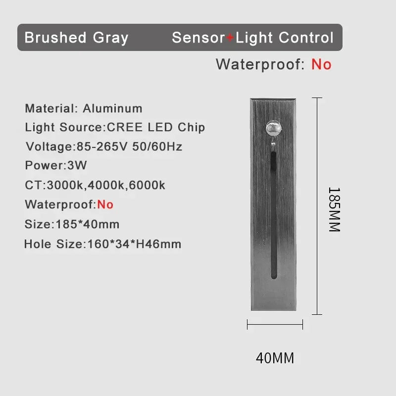 Shadee Bewegingssensor Trap Wandlamp