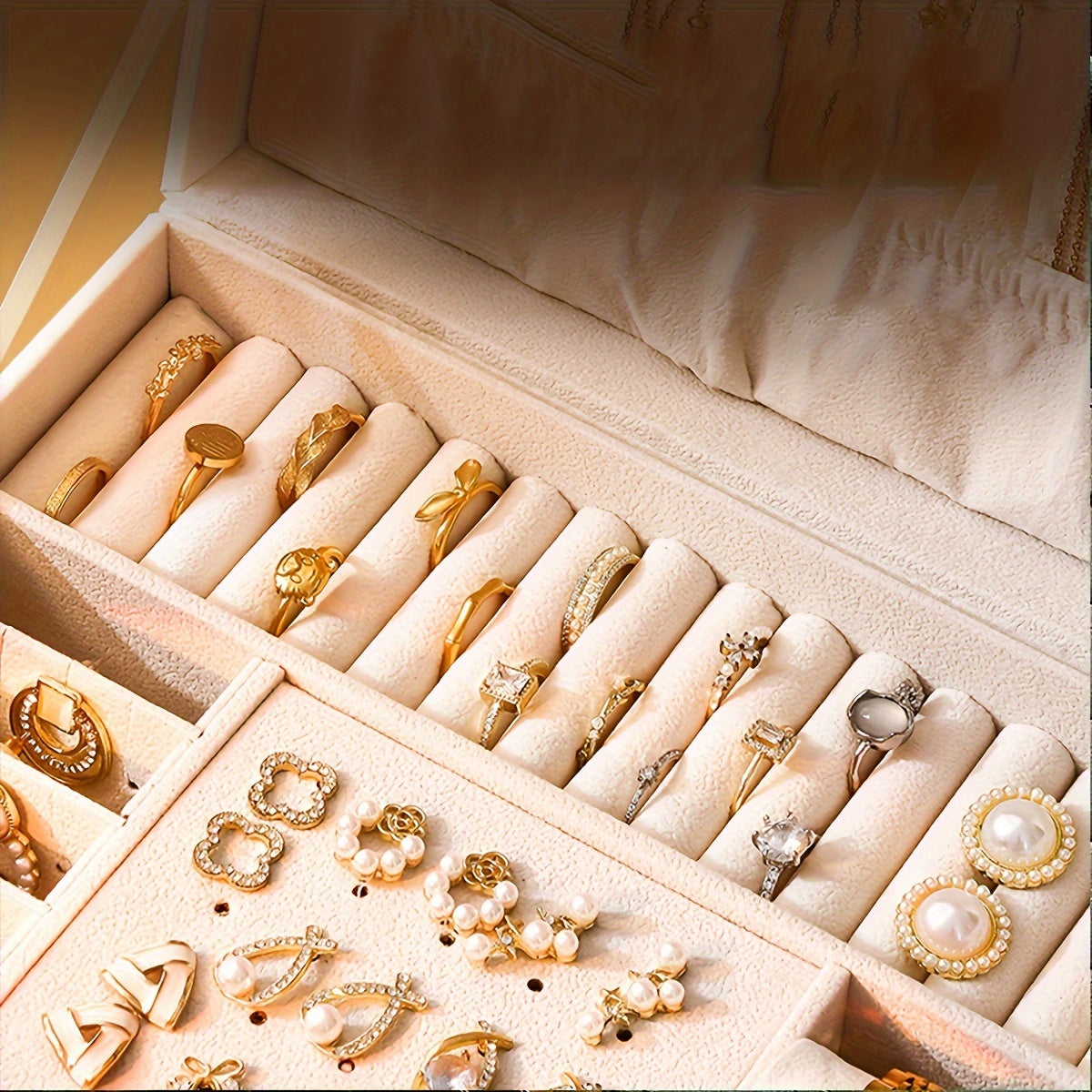 Skanto | Sieradenbox Leren Organizer met Lades