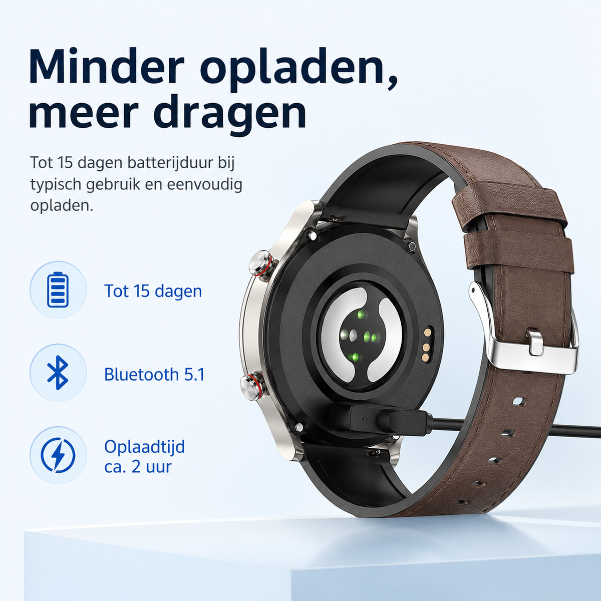 Medische EKG-Smartwatch | CFDA-gecertificeerd | 512Hz Hoge Precisie Biosensor | SpO2- & Hartslagmonitoring | AI-gebaseerde Ademhalingsanalyse | IP67 Waterdicht