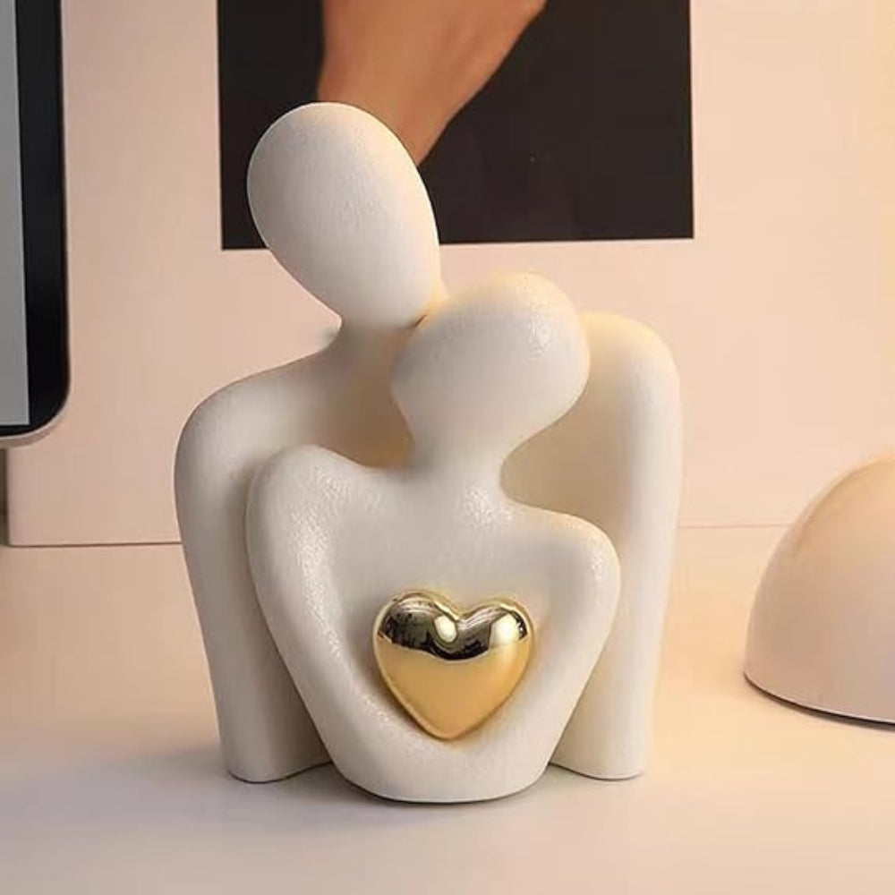 Abstracte Liefhebbers Sentimentele Beeldje