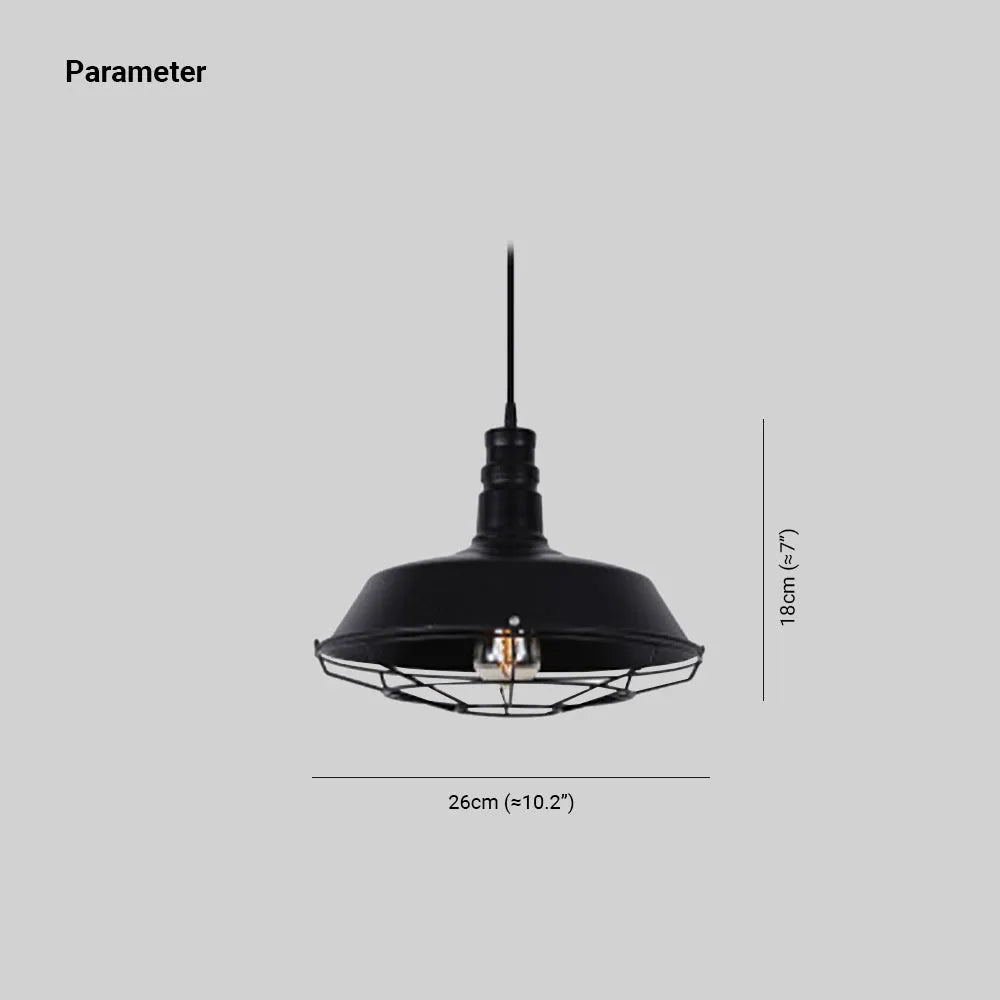 Epoch Rustieke Zwarte Industriële Hanglamp Schaduw