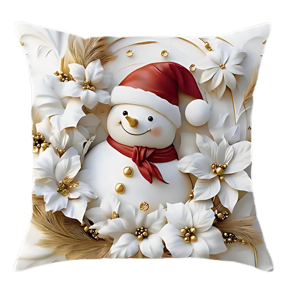 Kerst Charm Velours Kussenhoezen | Set van 4