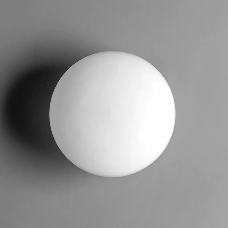 Valentina Moderne Globe Vorm Vanity Metaal Glas LED Wandlamp