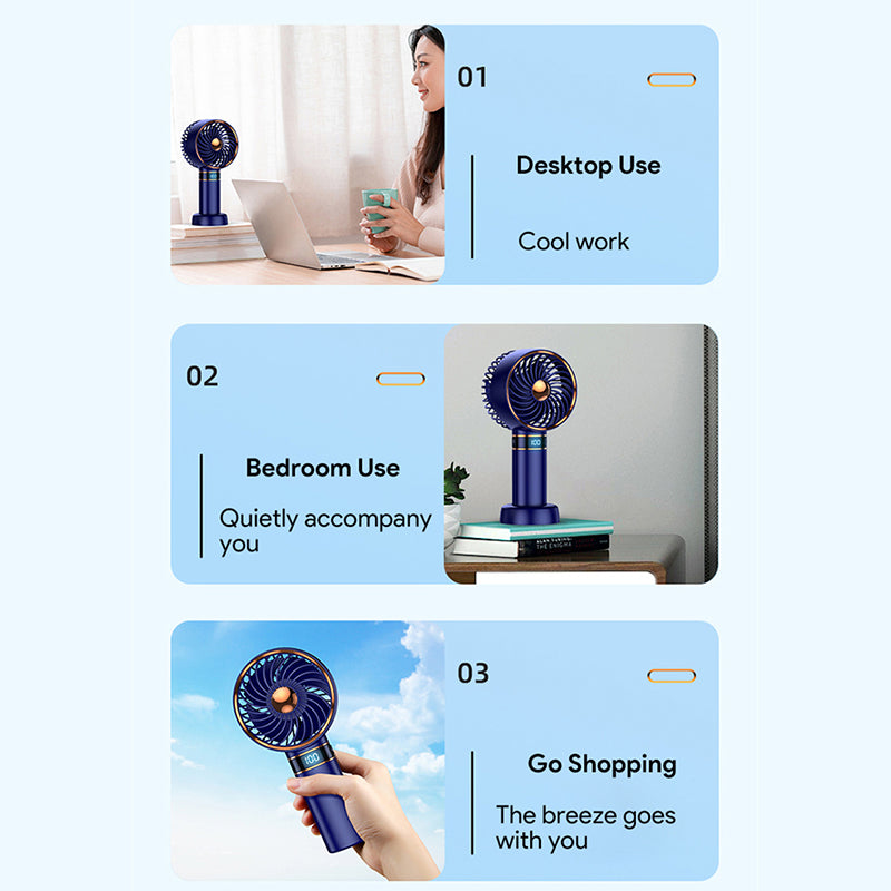 Draagbare 5000mAh Handheld Mini Airconditioning Ventilator