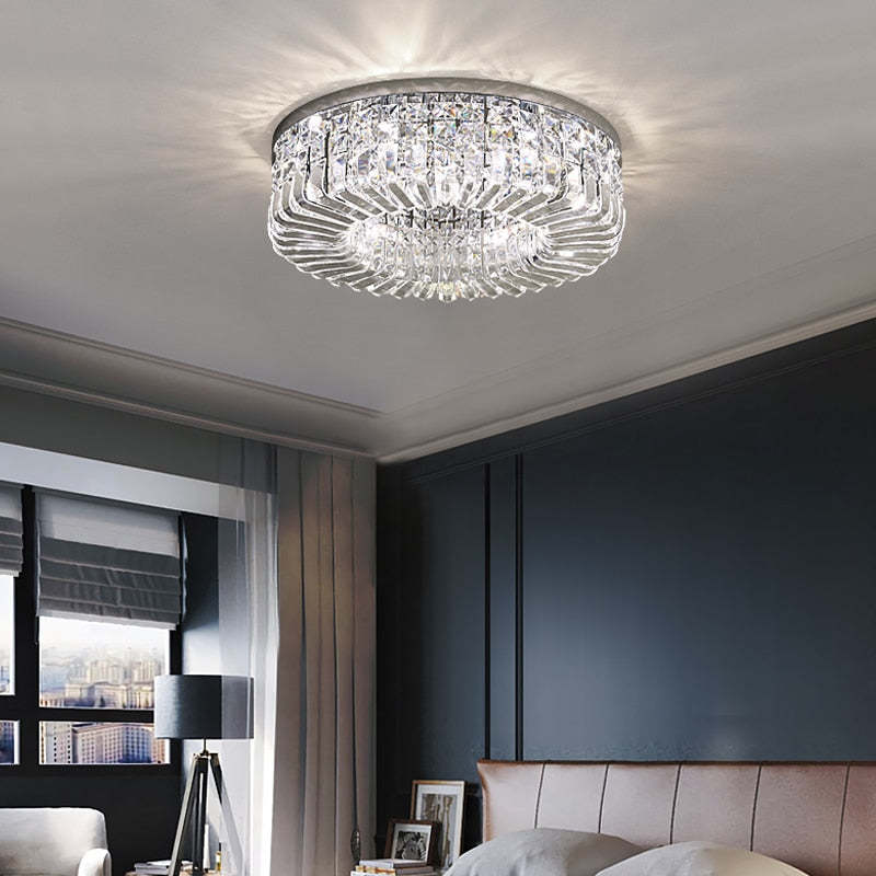Kristy Luxe Plafondlamp van Metaal/Kristal