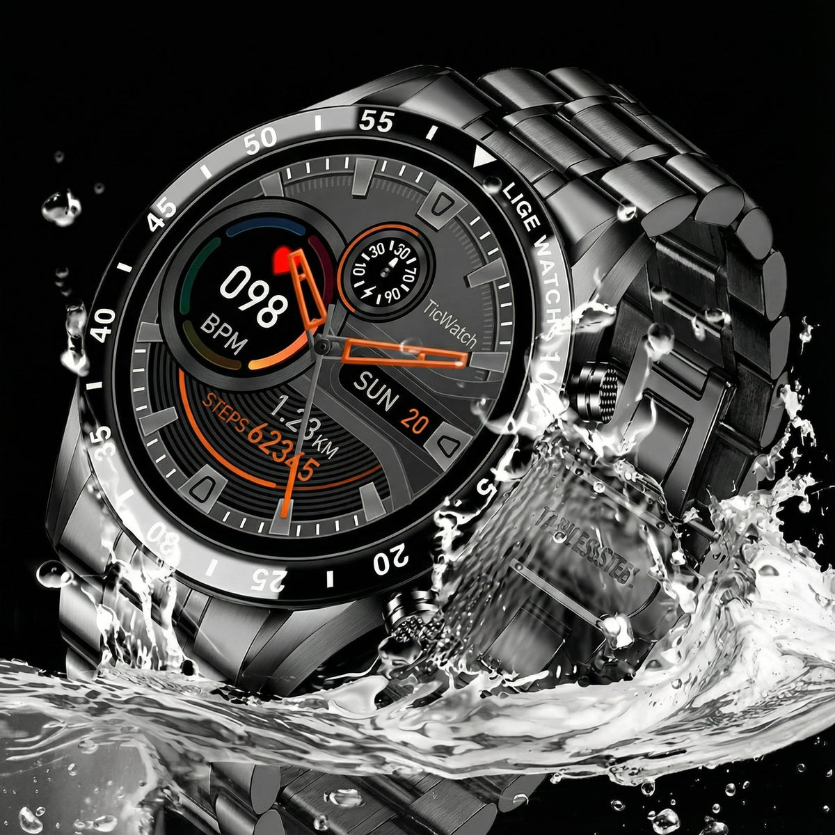 Luxueuze Smartwatch met Touchscreen – Meldingen & Praktisch Ontwerp voor de Dagelijkse Gebruik