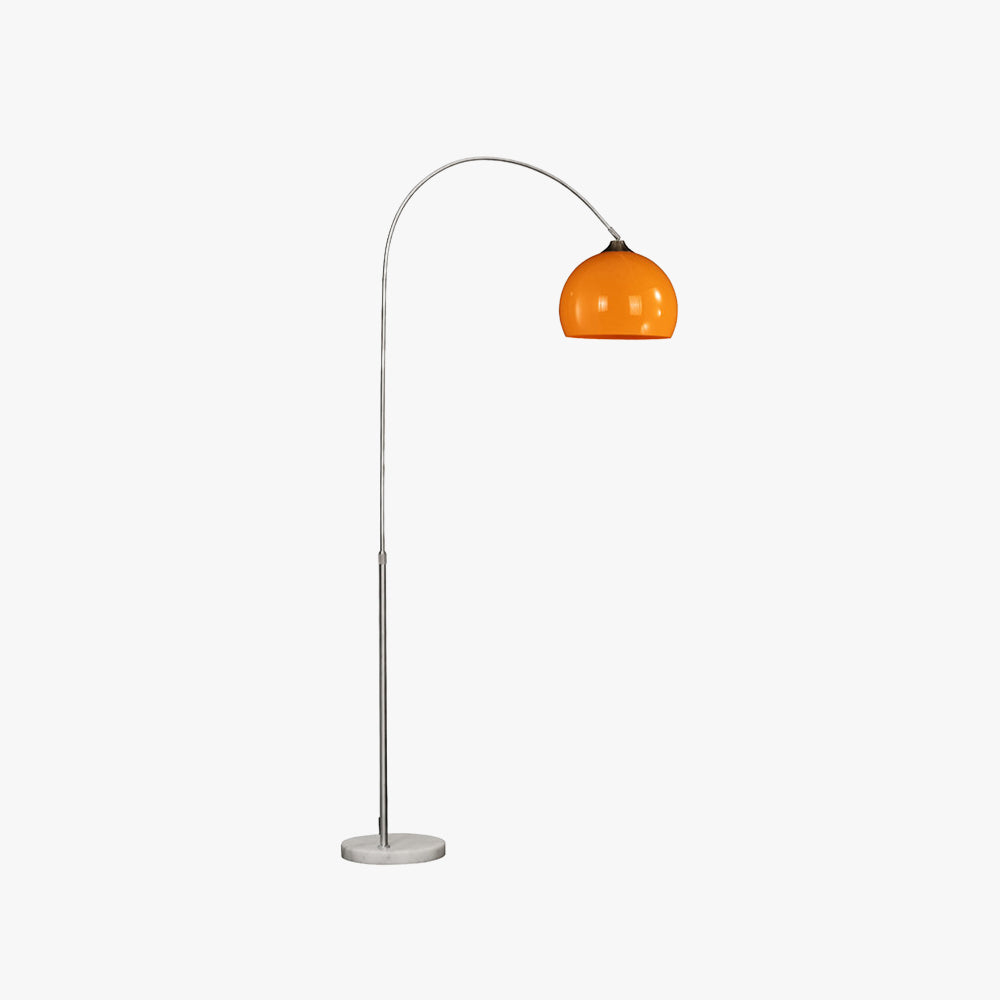 Mira Vloerlamp Dôme Modern Metaal/Marmers/Acryl Wit/Oranje Woonkamer