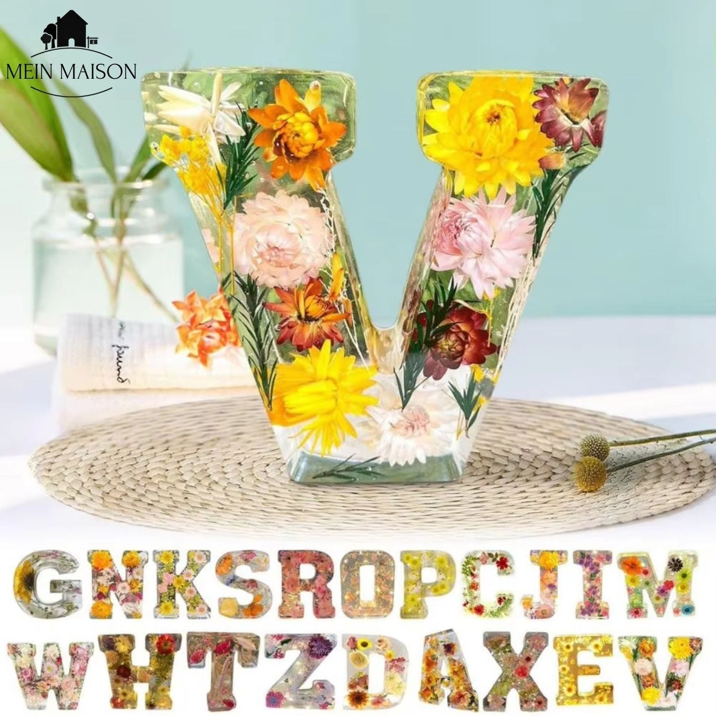 50% KORTING | FloraLetter - Bloemenlampletters van Hars