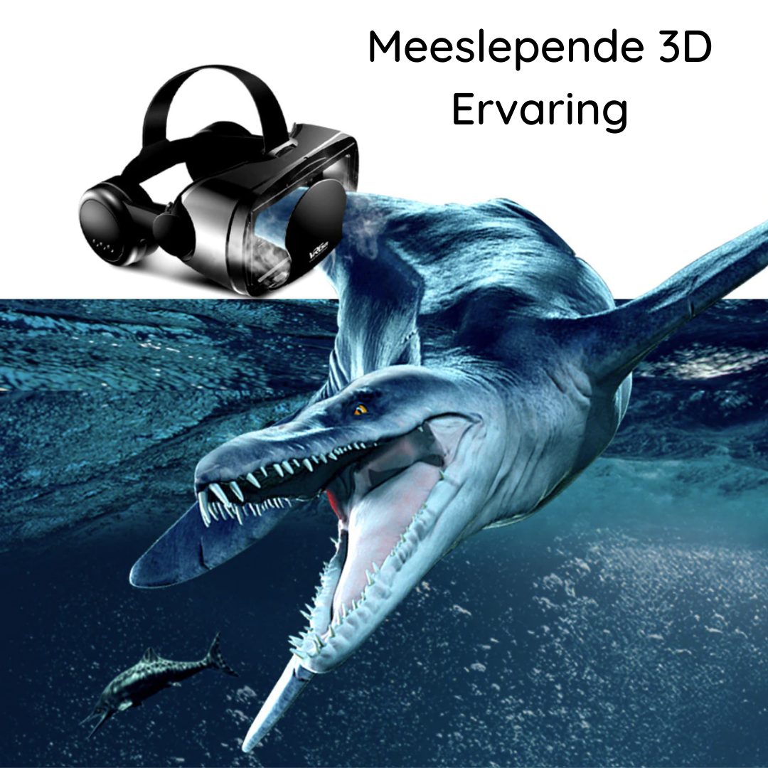 Lunero Reality PRO+ | Smart VR Bril met Geïntegreerde Headset voor iPhone & Android