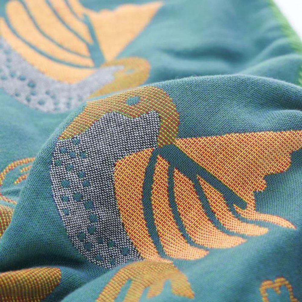 Scandinavische Vogel Katoenen Gazen Kussenslopen (2 stuks)