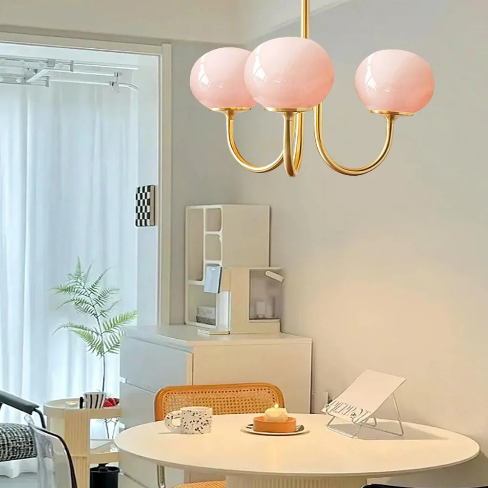 Marshmallow Moderne Glazen Bollen Kroonluchter