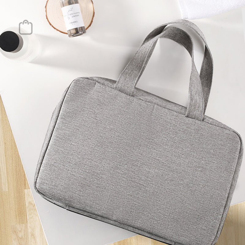 Travelique Reiskosmetik Organizer | Compact & Waterafstotend | Met 4 vakken & 360° haak | Voor dames & heren