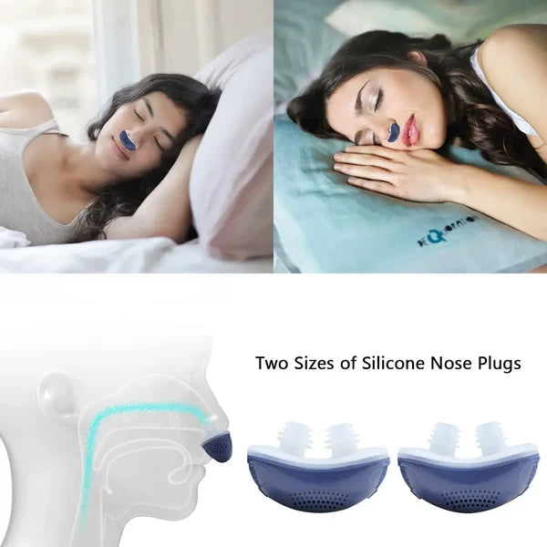 Slaaploos, maskervrij, Micro-CPAP Anti-Snurken