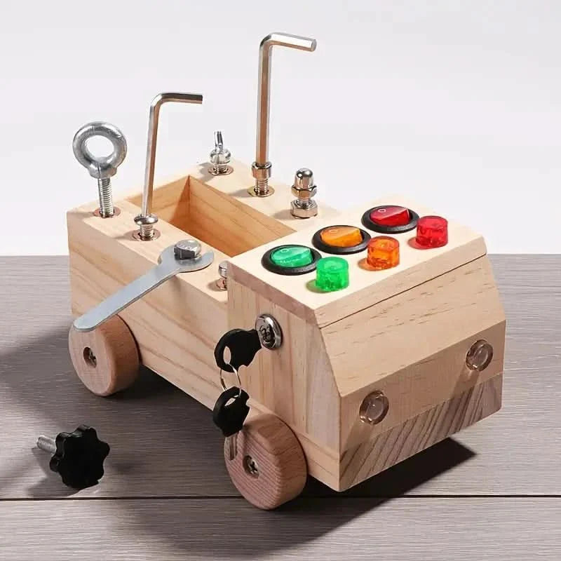 Montessori Busy Board – Interactief leerspeelgoed voor kinderen ter bevordering van fijne motoriek en cognitieve vaardigheden