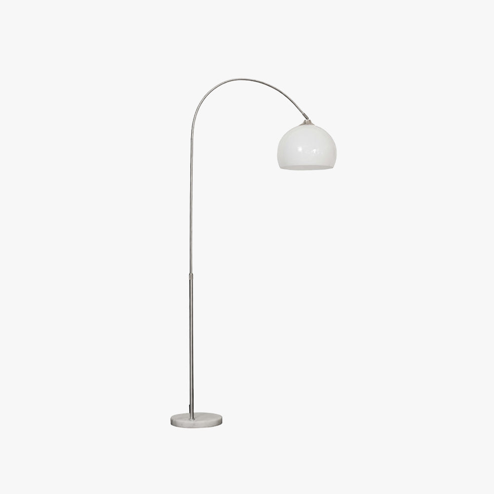 Mira Vloerlamp Dôme Modern Metaal/Marmers/Acryl Wit/Oranje Woonkamer