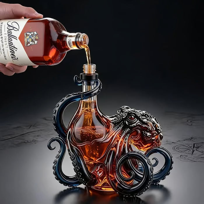 OctoSpirits – 3D Octopus Decoratieve Fles