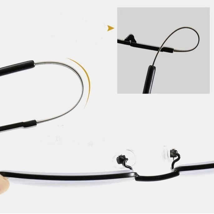 Titanium Progressieve Ver- en Nabijzicht Dual-Use Leesbril