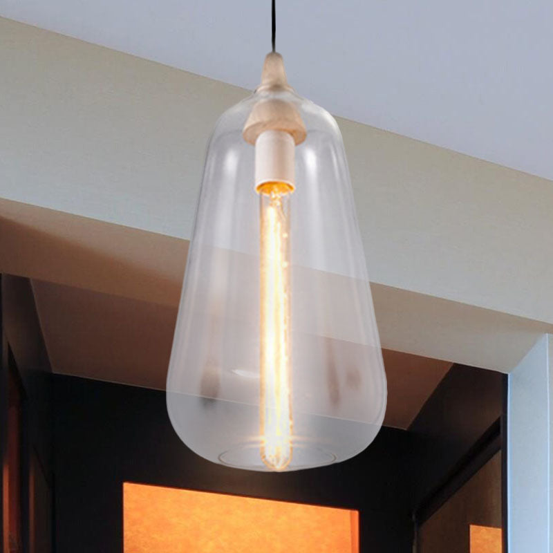 Globale/Pompoen/Ellips Pendant Light Hedendaagse Rook/Amber/Wit Glas 1 Licht Eetkamer Hanglamp