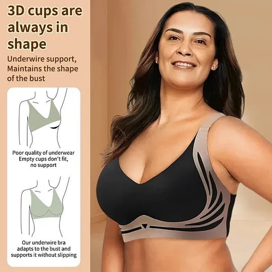 CurvaFit Super Verzameling BH | Draadloze Push-up BH | Geen hangende borsten meer