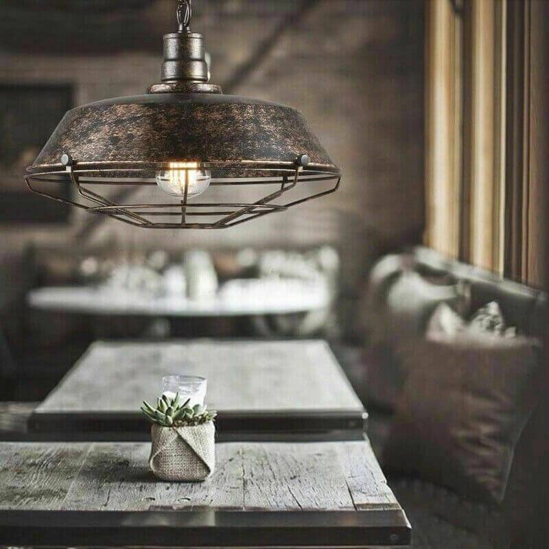 Epoch Rustieke Zwarte Industriële Hanglamp Schaduw