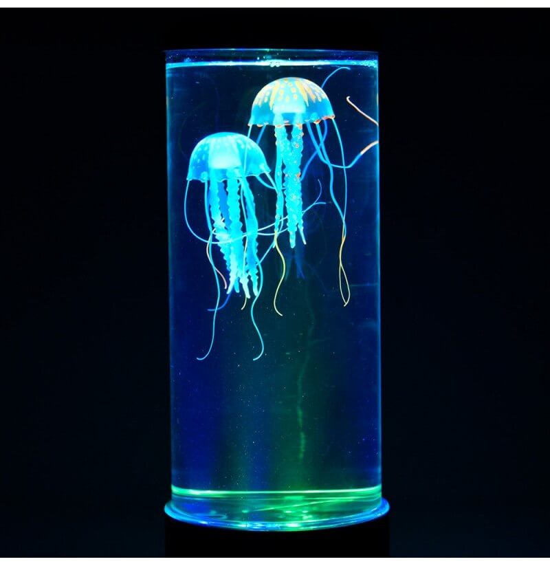 Kleurveranderende sensorische lamp met medusa