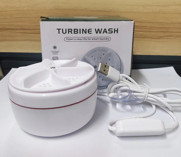TurboGentle | Draagbare USB Mini Wasmachine Voor Moeiteloos Wassen