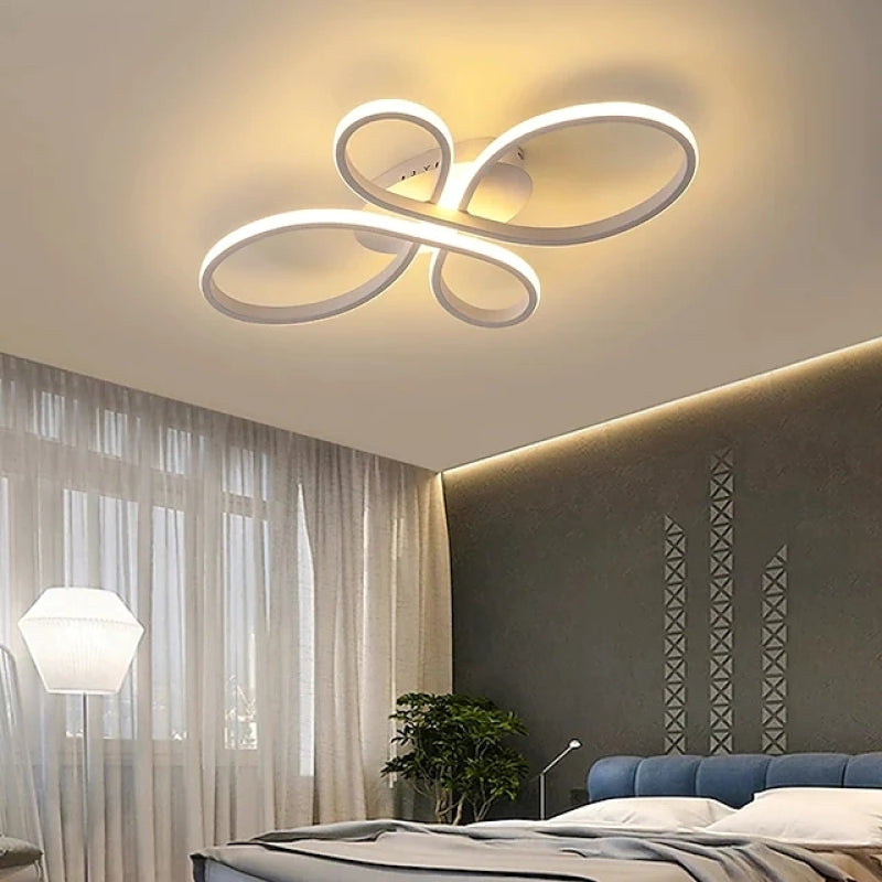Brisa Moderne LED Multi Ringen Plafondlamp, Bruin/Wit