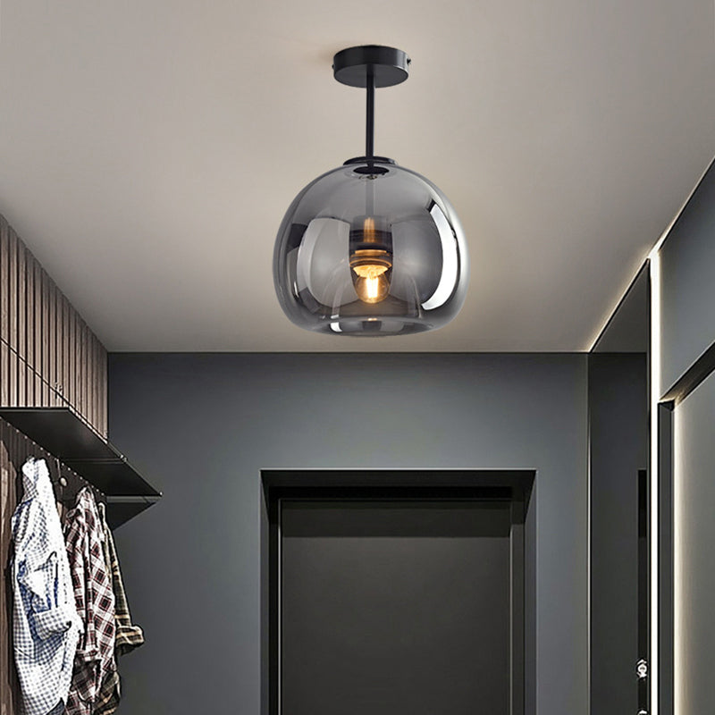 Rhea Glazen Semi-Flush Mount Plafondlamp/Hanglamp