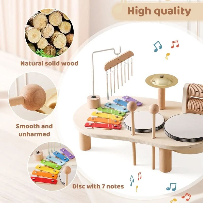 Melodiny Set – Muzikaal Houten Speelgoed voor Creatieve Baby's vanaf 12 Maanden