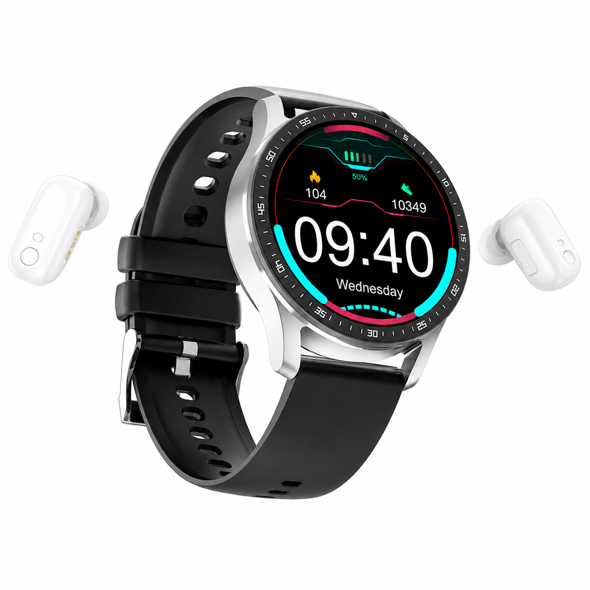 EchoWrist | Integratie van eersteklas oordopjes met een robuuste smartwatch voor gezondheidsmonitoring