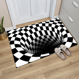 3D Optische Illusie Deurmat met Geometrisch Dambordontwerp voor de Hal