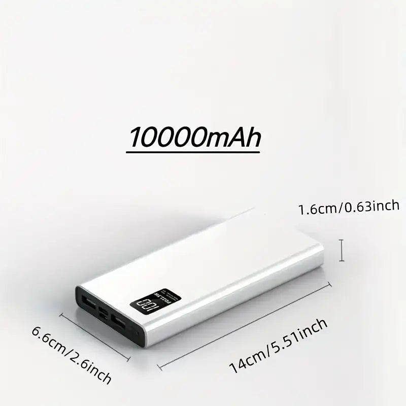 Krachtige powerbank met Snelladen en Digitaal Batterijniveau