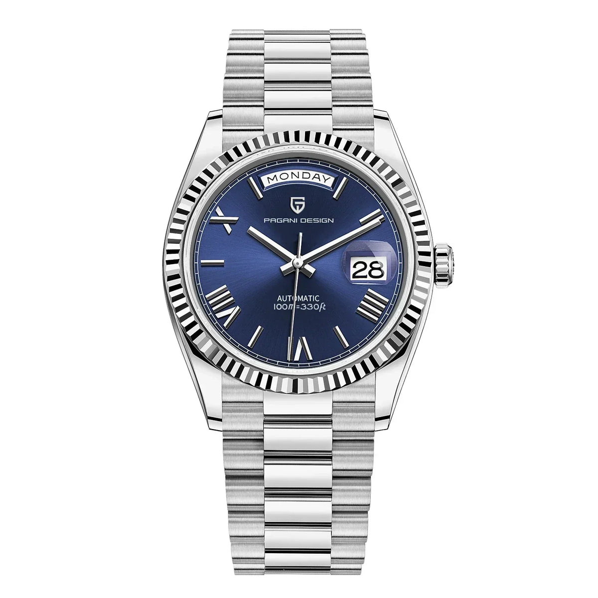 Luxe automatische herenhorloge - RVS, zelfopwindend, kalenderfunctie - Stijl voor elke gelegenheid