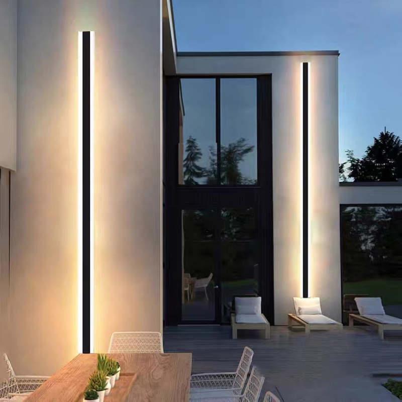 Arisha Moderne Lineaire Buitenwandlamp Metaal Acryl Tuin Gang