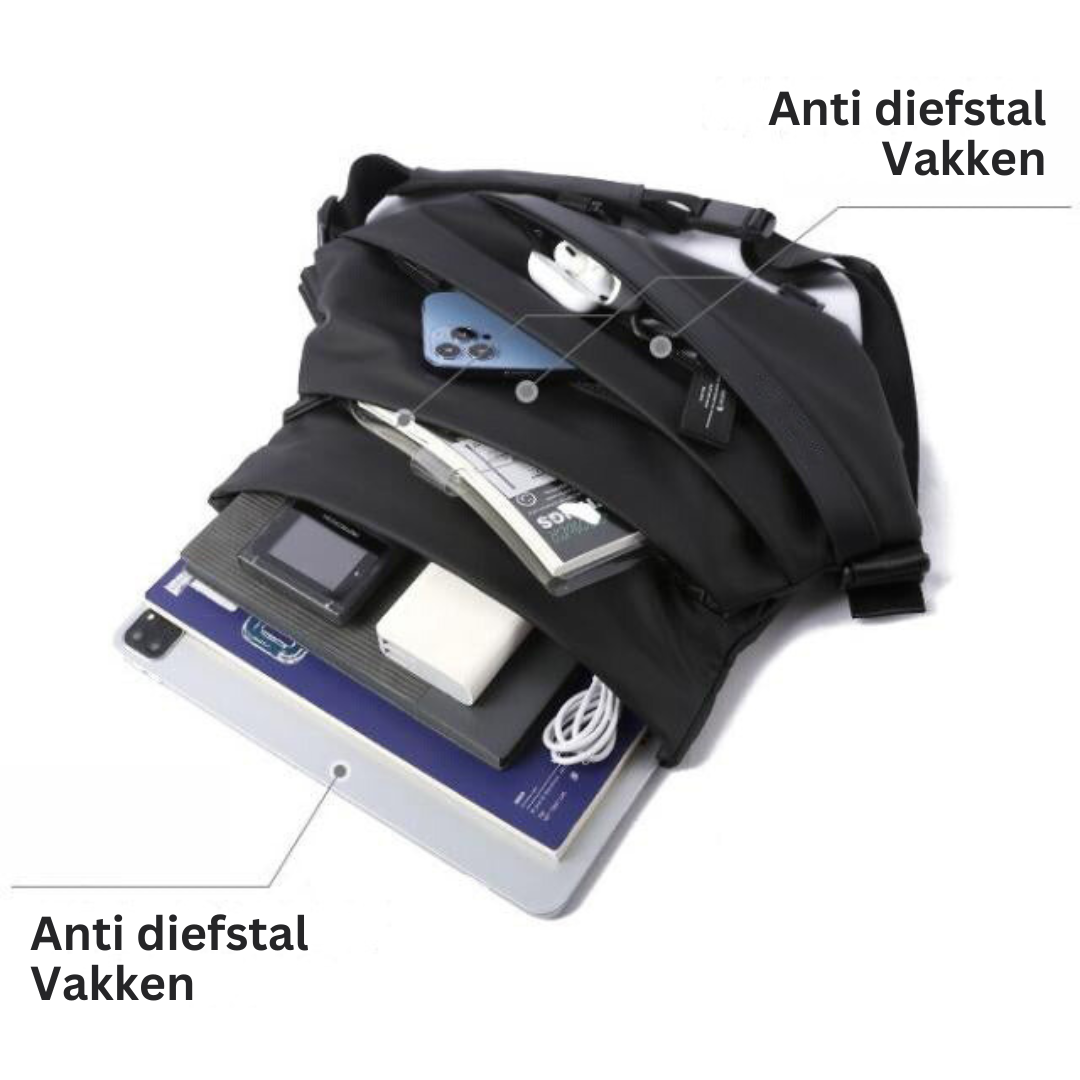 SlingPack | Doordacht ontwerp met drie grote vakken en meerdere snel toegankelijke zakken