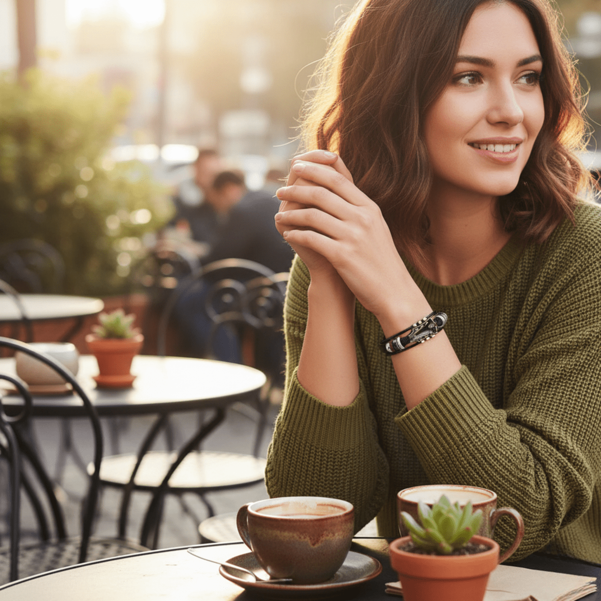 MUSIKSTRUM – Leren armband met gitaar-geïnspireerd design